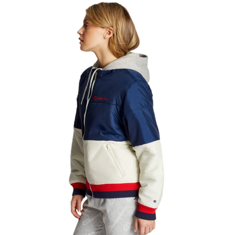 Champion Women's Stadium Hooded Puffer Jacket/Colorblock/Size: Small - Picture 11 of 11